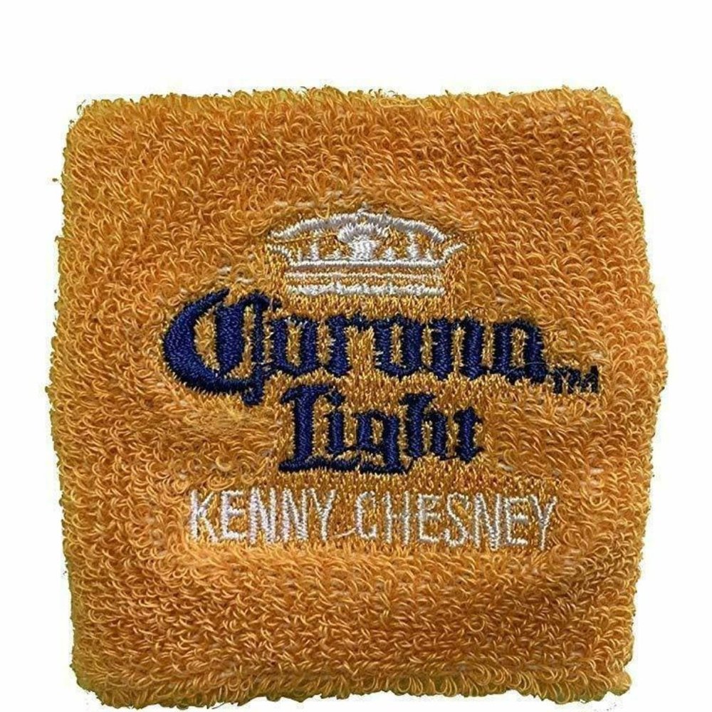 2 x Corona Lt Kenny Chesney Terry Cloth Wrist Band